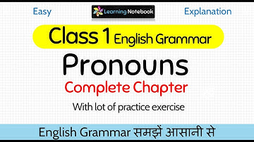 Class 1 Pronoun । Class 1 English Grammar Pronouns