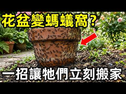 花盆變螞蟻窩？教你 6 招讓牠們立刻搬家！效果太好了！