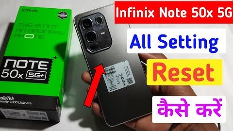 Infinix note 50x 5g me setting reset kaise kare/how to reset all Setting in infinix note 50x 5g