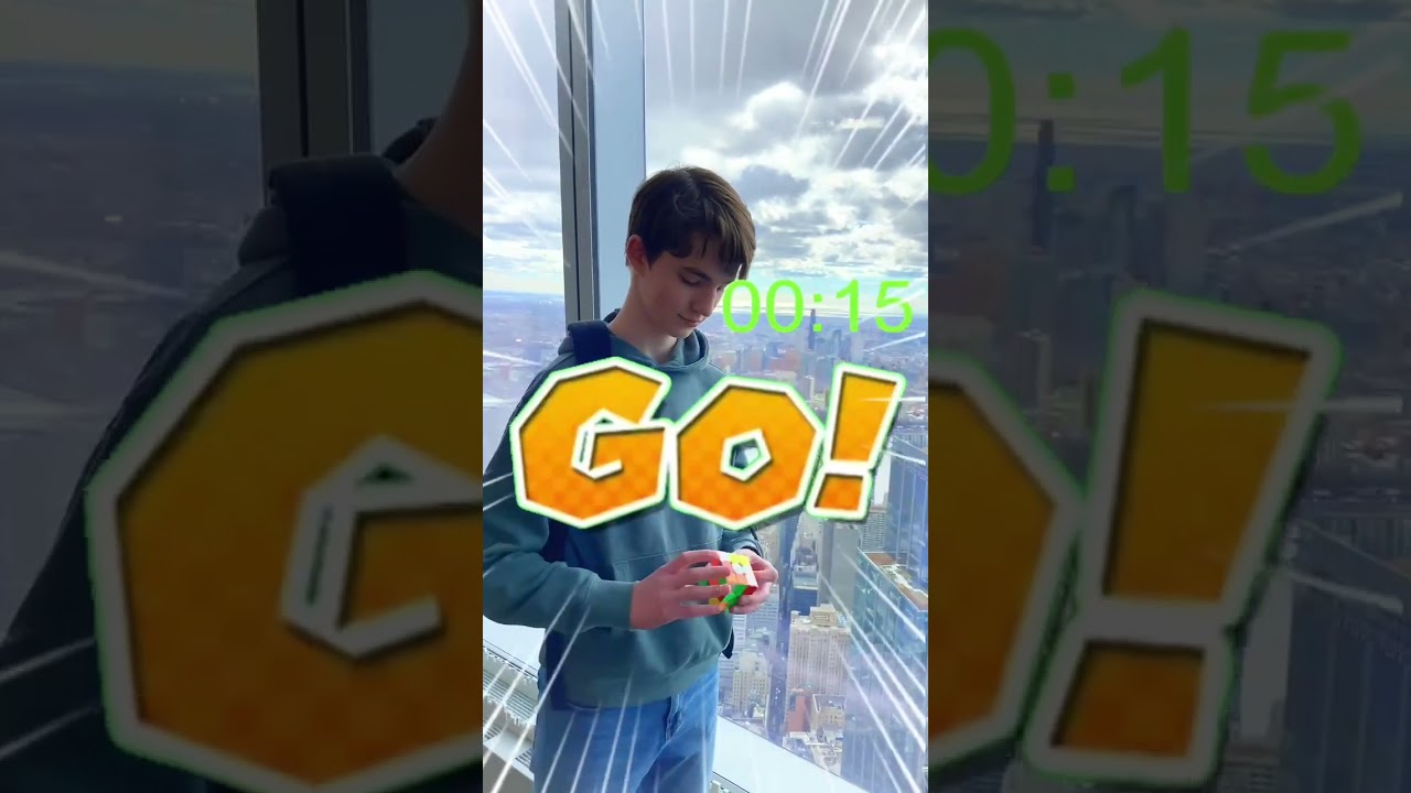 I solved a Rubik's cube on the tallest building in America