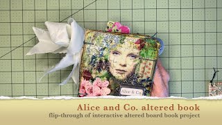 Alice and Co. altered board book