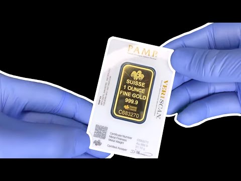 PAMP gold biscuit 1 ounce (31.1g) Unboxing