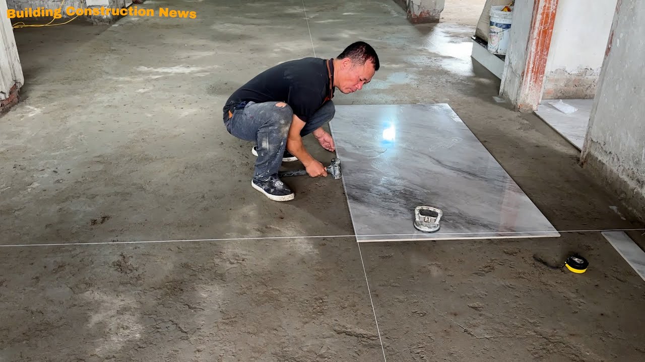 How To Lay 120 x 180cm Imitation Stone Ceramic Tiles Perfectly For Living Room, 99% Standard