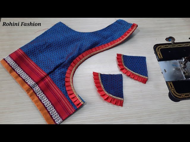 Beautiful Khan saree blouse design 