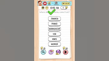 Brain Test Level 128 - Where does honeybee come from #brainstorm #brain #game # shorts