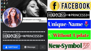 How To Create Unique Name Facebook I