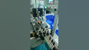 Essential oil glass bottle automatic capping machine bottle capper line testing video small bottles