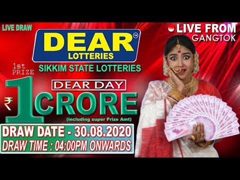 LOTTERY SAMBAD DEAR DAY 4:00PM LOTTERY LIVE 30.08.2020 LIVE DRAW #SIKKIMLOTTERY #SIKKIMLIVE
