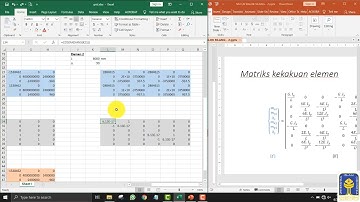 Bagaimana Analisis  Struktur  Metode Matriks dengan Excel