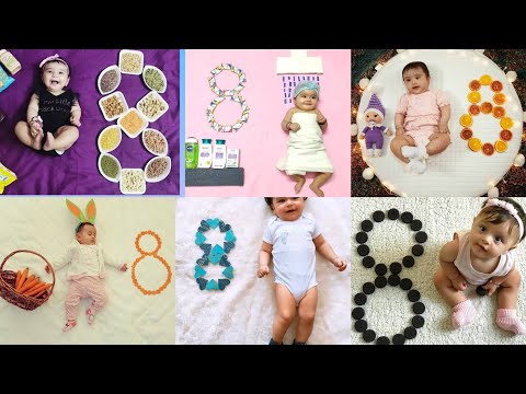 8 month theme| Baby photoshoot ideas at home| Simple & easy baby photoshoot| Monthly baby photoshoot