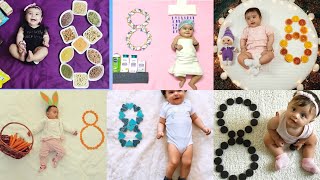 8 month theme| Baby photoshoot ideas at home| Simple \u0026 easy baby photoshoot| Monthly baby photoshoot