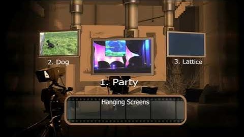Nero Video 2022 SE - DVD & Blu-Ray Menu - 3D - Hanging Screens - TV Studio- Fernshestudio
