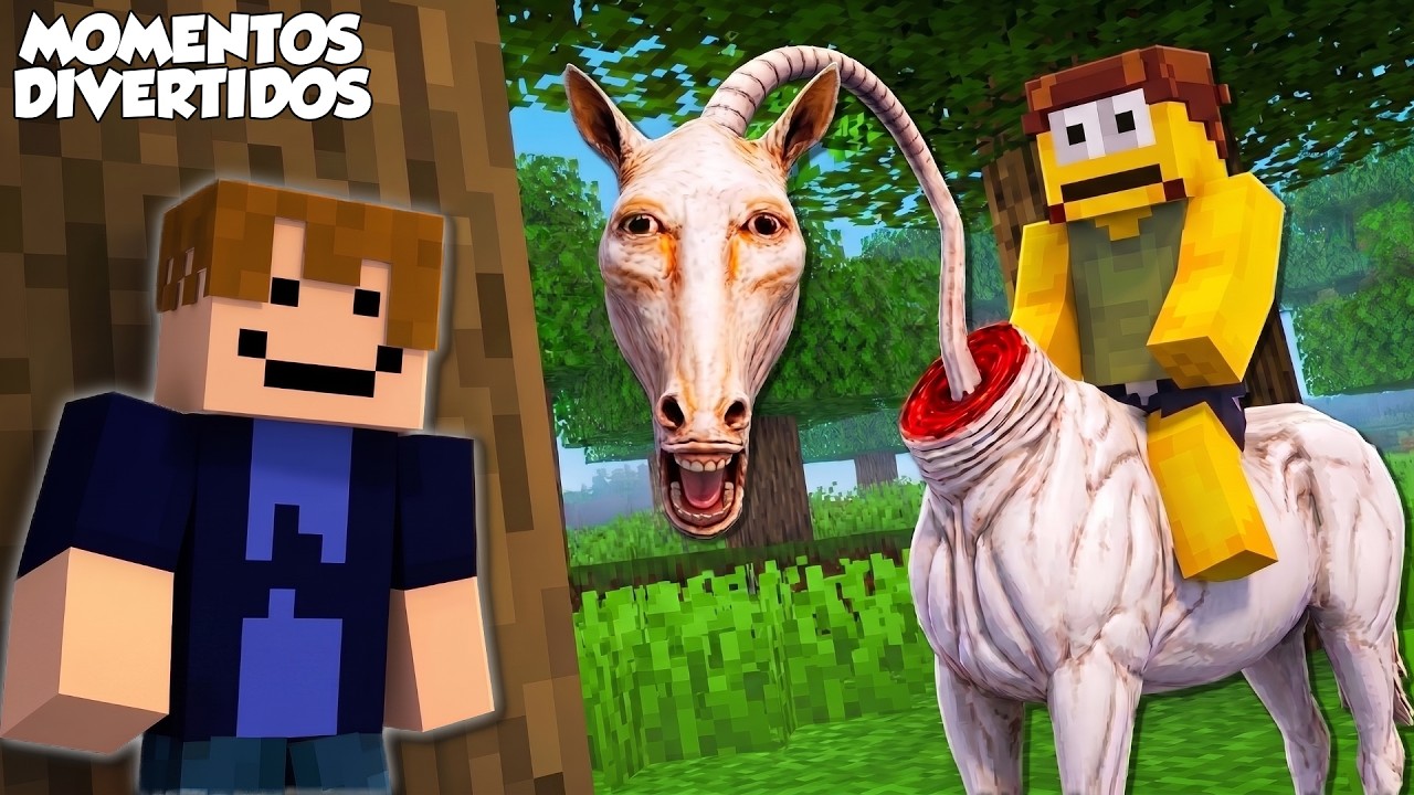 SOBREVIVI A LONG HORSE CON AMIGOS EN MINECRAFT (momentos divertidos) (mod de terror)