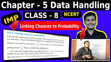 Linking Chances to Probability| Data Handling | Chapter 5 Class 8 DATA HANDLING | NCERT | 2023