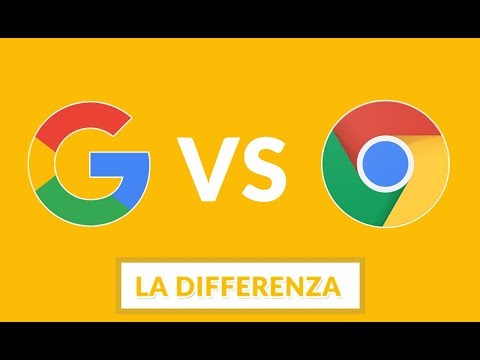 Video: Differenza Tra Google E Google Chrome