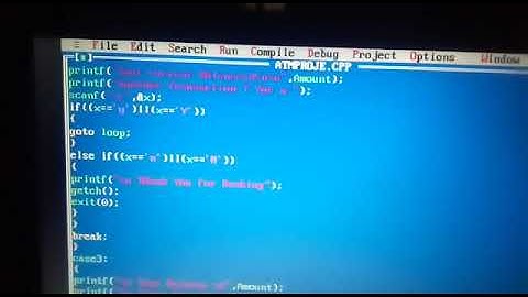 ||ATM Machine||Bank|| Project In C/C++||Programing Language||