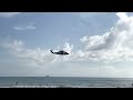 Sikorsky S-76C Helicopter Flies Down Cocoa Beach After Falcon Heavy USSF-44 Launch