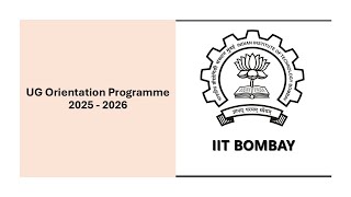 UG Orientation Programme 2025 - 2026