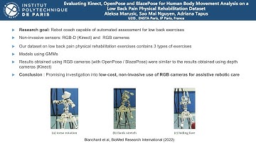 HRI LBR 2023 - Evaluating Kinect, OpenPose and BlazePose for Human Body Movement Analysis