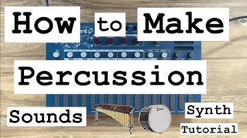 How to Make Percussion Sounds on the Sonicware Liven Ambient Ø | Percussion Synthesis Tutorial