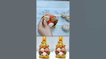 Cách làm tháp tỏi ngủ đậu thần tài-ý tưởng su su