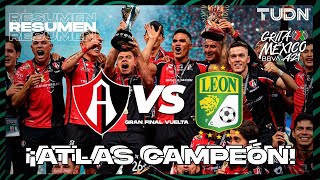 Resumen y goles | Atlas 1(5)(4)0 León | Grita México BBVA AP2021  FINAL | TUDN