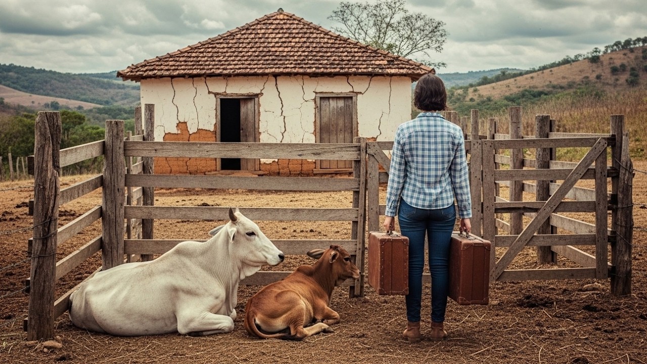 Jovem Viúva Herdou um Sítio Velho Com Uma Vaca Magra e Seu Bezerro… Ela Teve Que Se Virar Sozinha