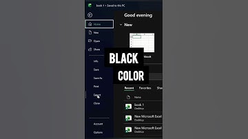 How to Change Office Theme in Excel #shorts #excel