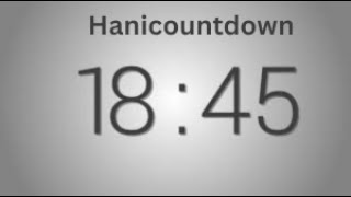 18 Minutes 45 seconds countdown Timer   Beep at the end   Simple Timer eighteen min forty five sec