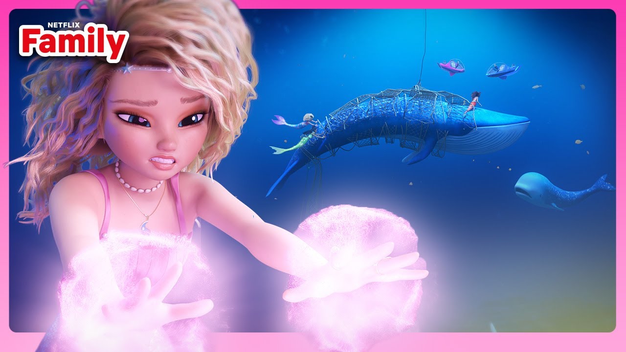 Merlinda's Magical Whale Rescue! 🐋Mermaid Magic | Netflix Family