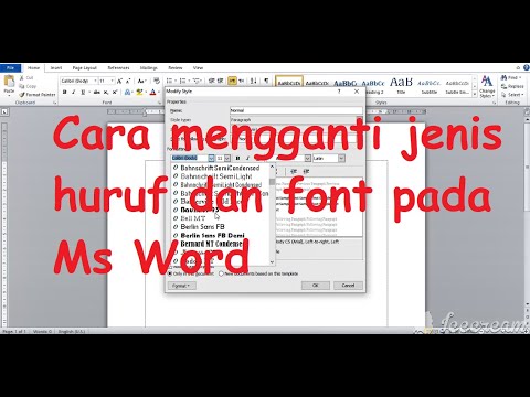 Video: Cara Mengubah Jenis Font