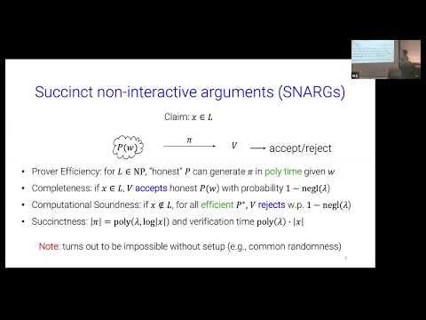 On SNARGs for NP and Nullstellensatz Proofs - Alex Lombardi