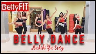 London Belly Dance Course | Habibi Ya Einy by Nourhanne  |  Beginner's Class Resimi