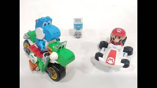 SUPER MARIO BROTHERS GALAXY MOVIE YOSHI BIKE &amp;  SMART PLAY BRICK SYSTEM -LEARN  HOW TO BUILD PART P6