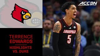 Louisville's Terrence Edwards Jr. Highlights vs. Duke