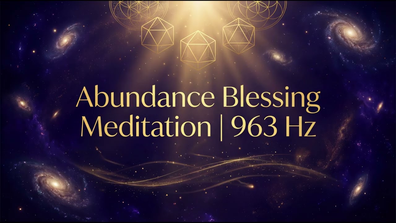 Abundance Blessing Meditation | 963 Hz | Night Healing 8 Hour Spiritual Soundscape