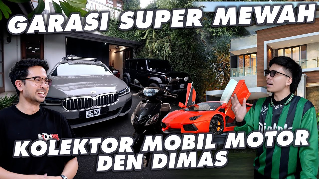GREBEK GARASI SUPER CANGGIH DEN DIMAS!! BANYAK KOLEKSI MOBIL MOTOR MEWAH!! 