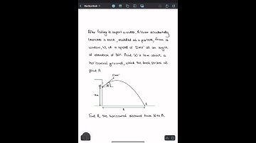 Finding The Distance of A Projectile Launched At An Angle Above Ground | A Level Mechanics Revision