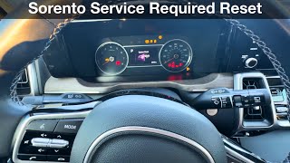 2021 - 2023 Kia Sorento Service Required How to Reset