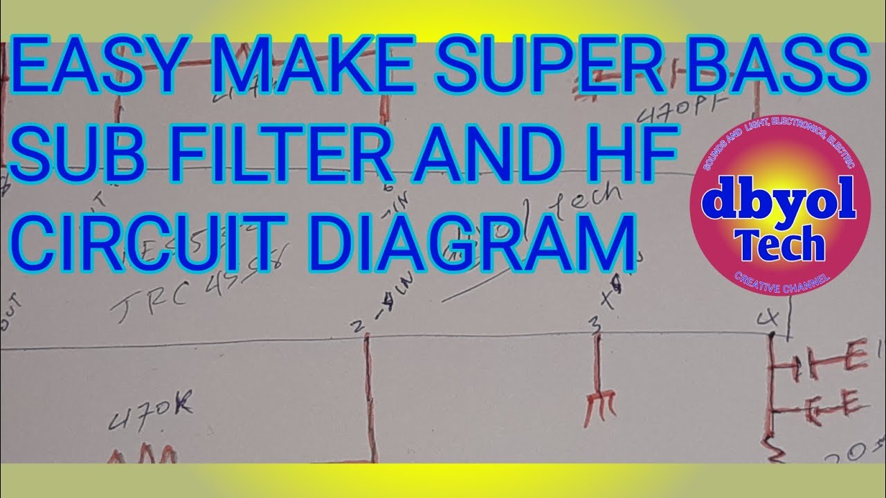 Heavy bass  Sub And HF  audio pre amplifier Circuit