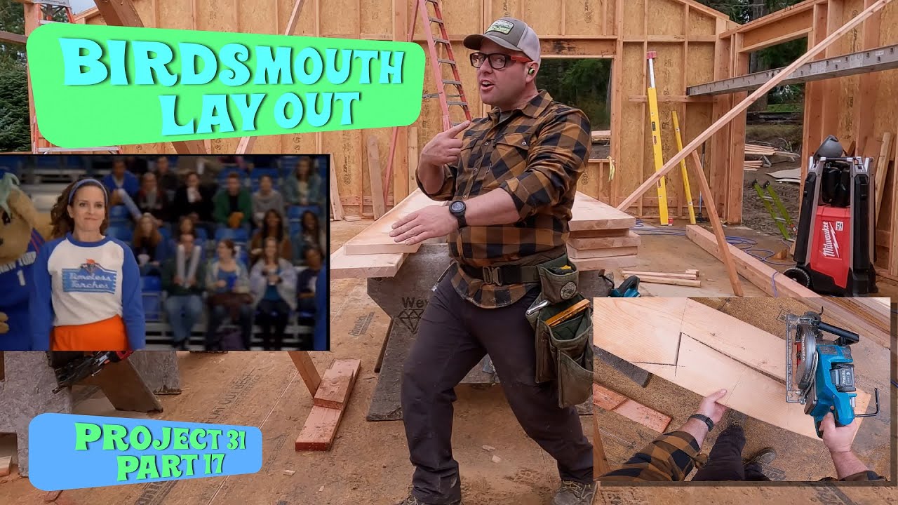 Как сделать каркас крыши «Бёрдсмут»