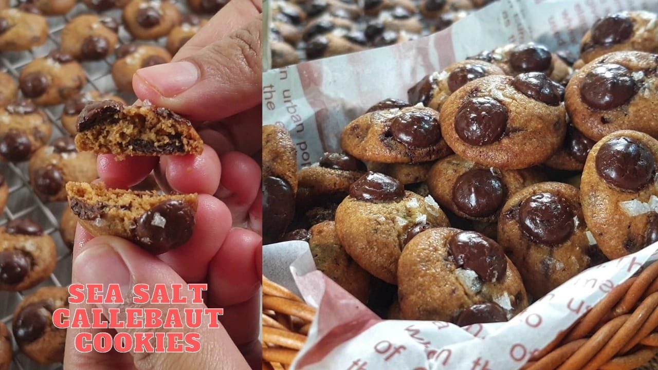Sea Salt Callebaut Cookies Rangup & Tanpa Mixer Biskut Raya 2023 YouTube