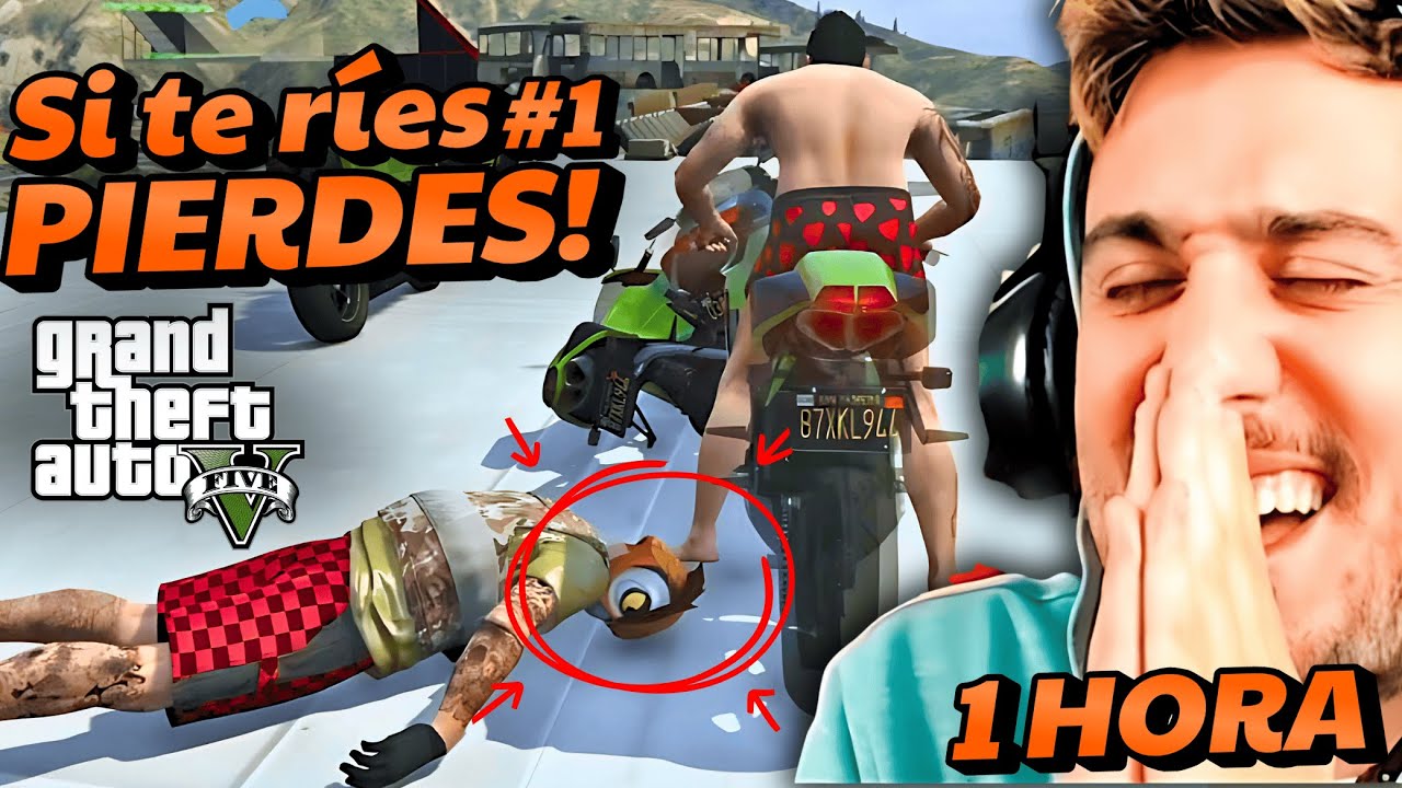 1 HORA de RISAS, FAILS y MEJORES MOMENTOS de FARGAN y AMIGOS en PARKOUR GTA V! 😂