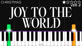 Christmas - Joy To The World | EASY Piano Tutorial
