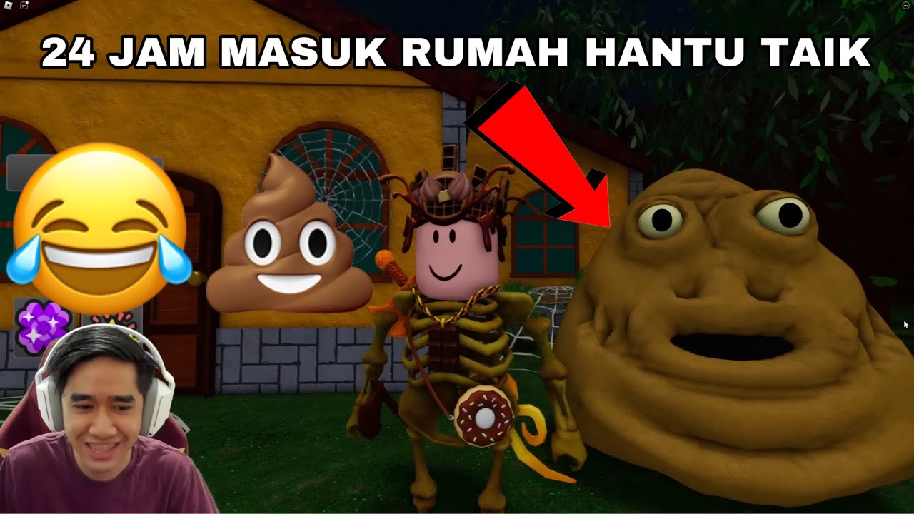 24 JAM MASUK RUMAH HANTU TAIK 😈💩