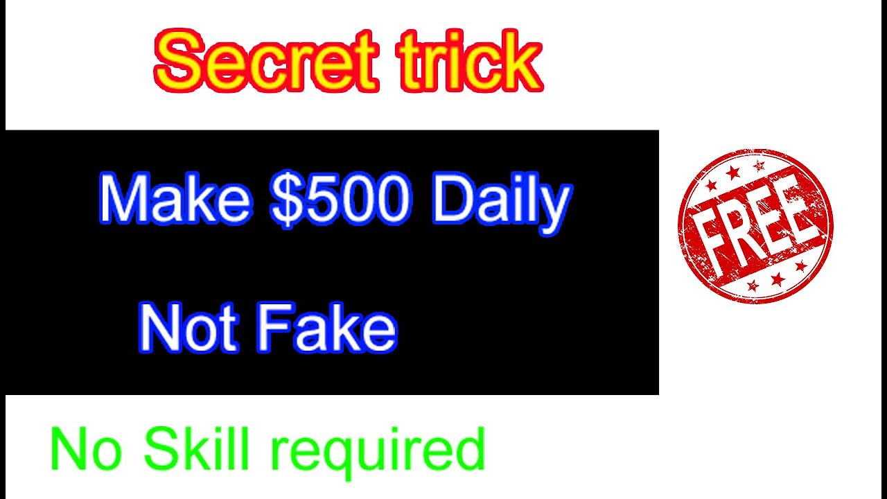 Earn $500 daily unlimited | No skill required | Technical Talha Akram