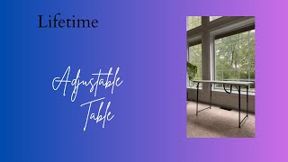 Lifetime 4-Foot Adjustable Folding Utility Table - Sturdy, Versatile, and Easy to Use!