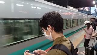 JR東日本E657系水カツK17編成フレッシュひたちグリーンレイクリバイバルカラー73M上野東京ライン・常磐線特急ときわ73号高萩行き新橋駅(JT02)通過