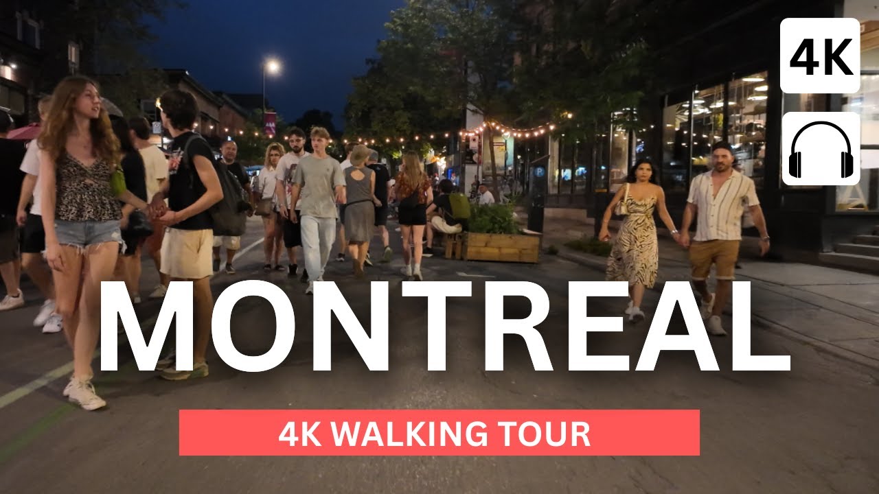 Montreal Streets Full of Life | Plateau Mont-Royal Walking Tour [4K]