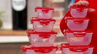 LocknLock 10-Piece Nestable Zen Containers with Handle Lids on QVC screenshot 4